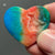 Extraordinary Geode Pocket Rainbow-dyed White Lace Agate