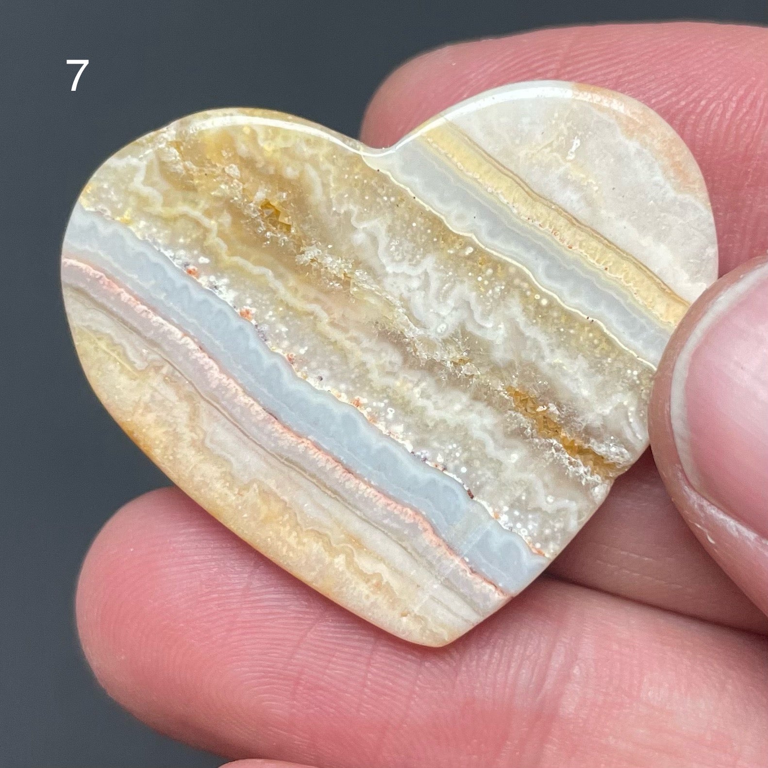 Extraordinary Yellow Banded Calcite