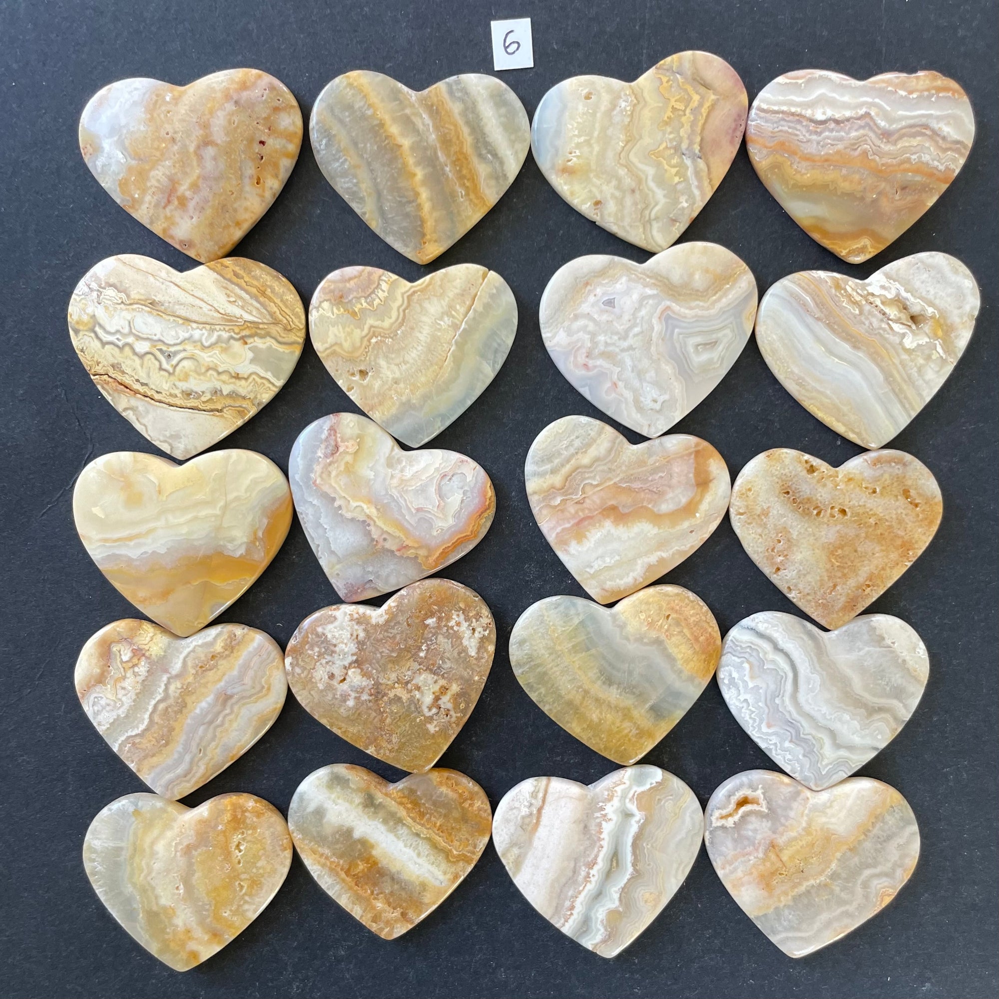 Kindness Kits: 20 Fancy Yellow Banded Calcite