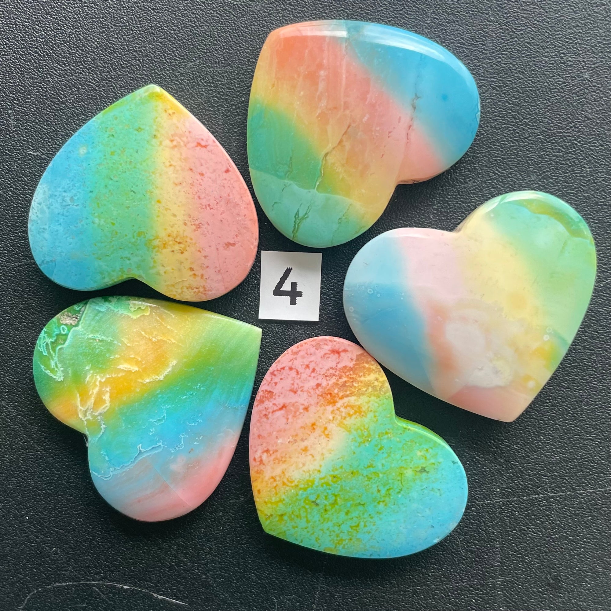 5 Rainbow Hearts