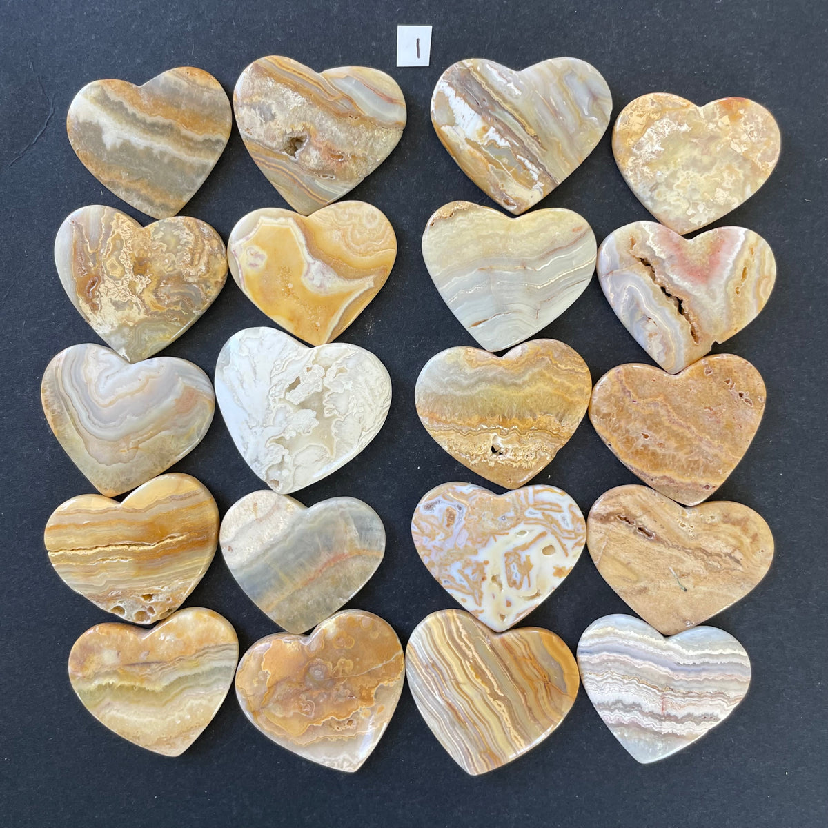 Kindness Kits: 20 Fancy Yellow Banded Calcite