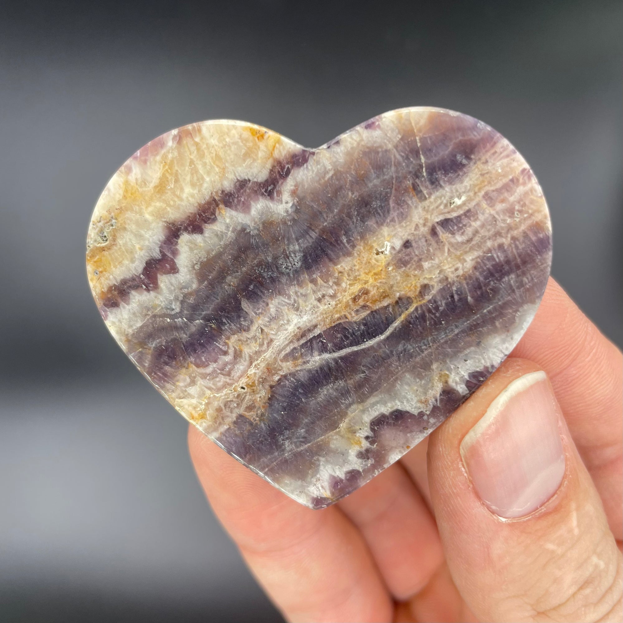 Large Dream Amethyst Heart Rocks