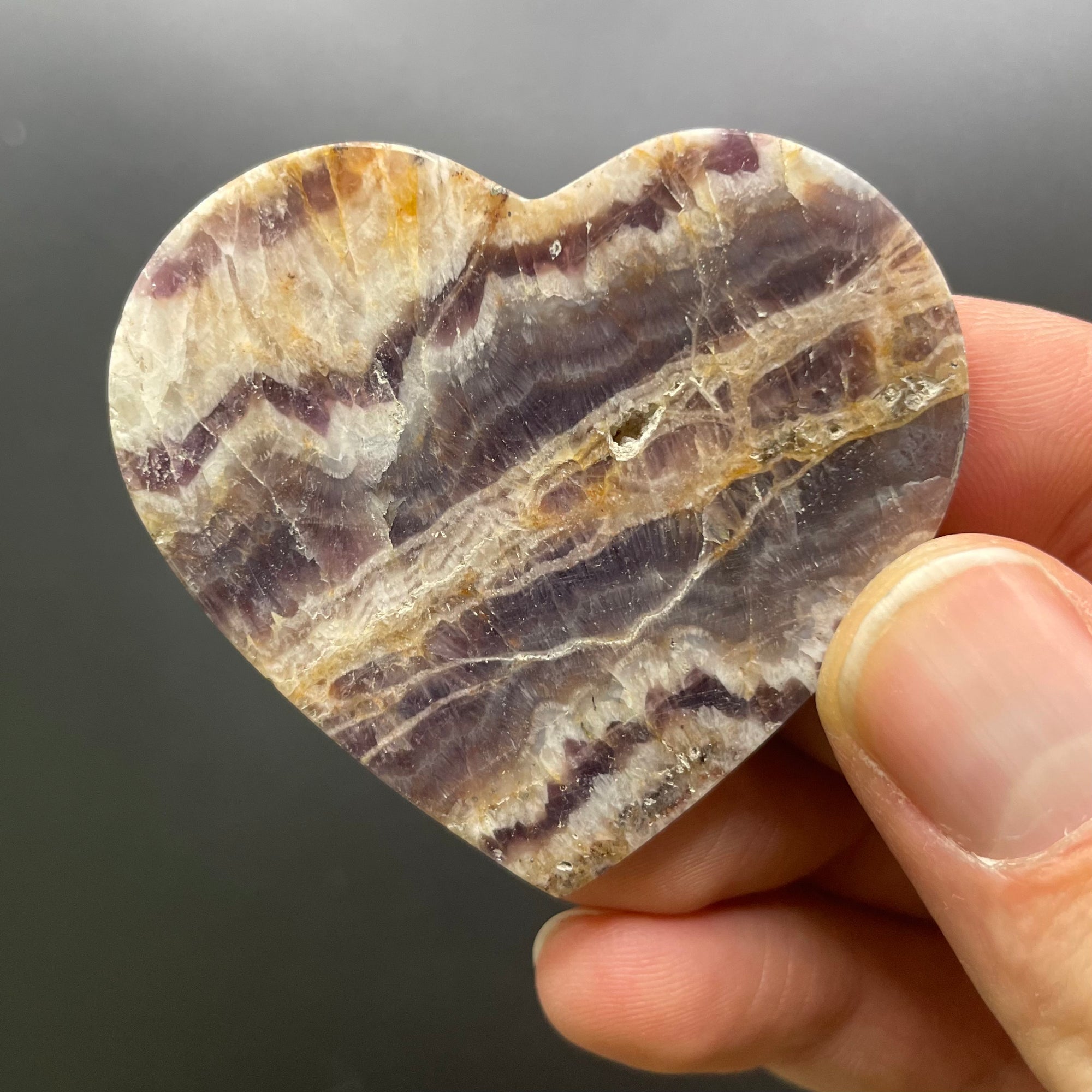 Large Dream Amethyst Heart Rocks