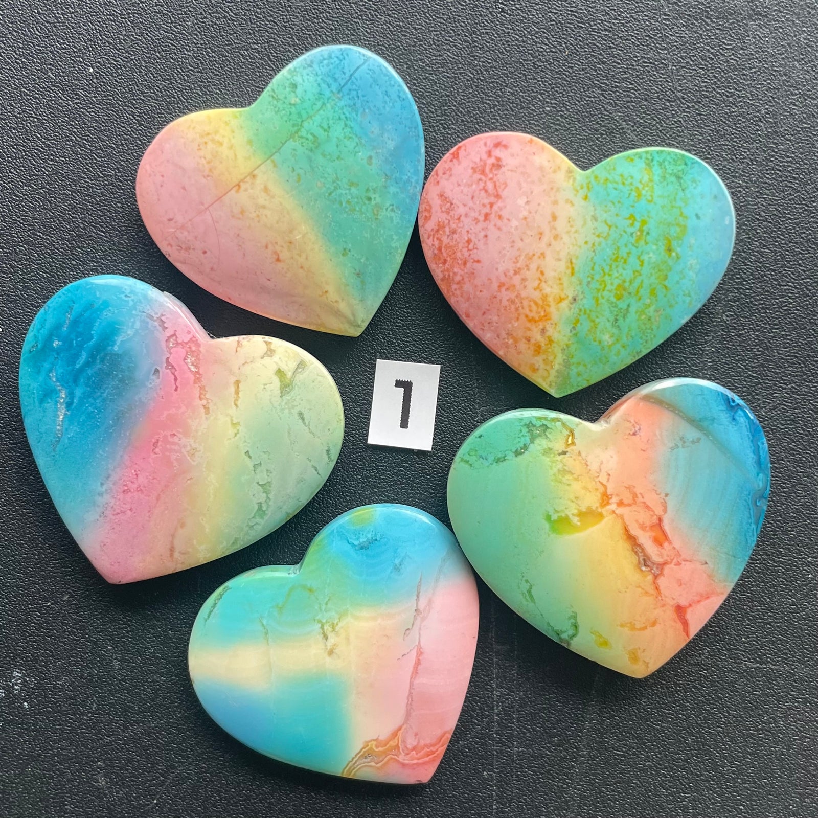 5 Rainbow Hearts