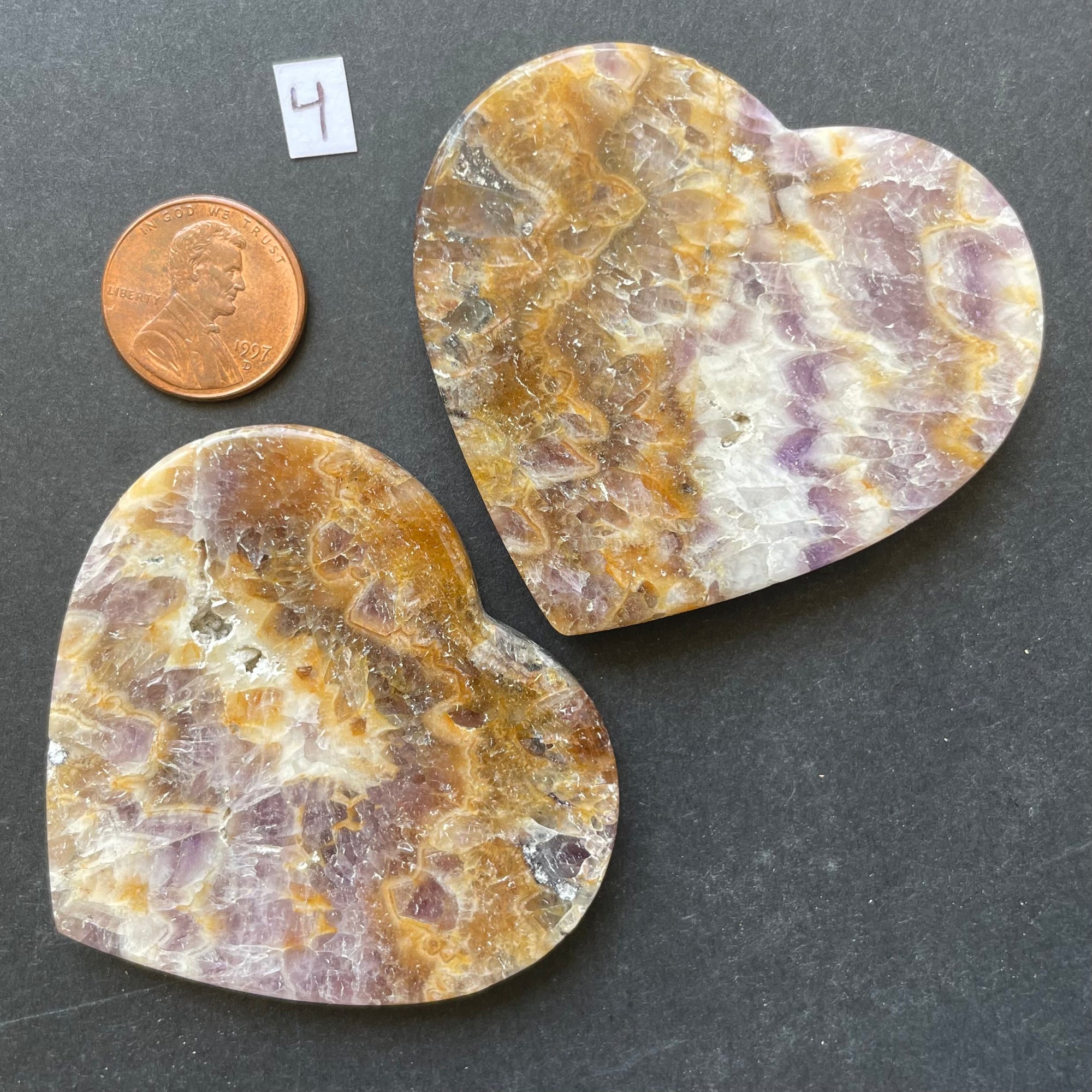 2 HUGE Dream Amethyst and Citrine