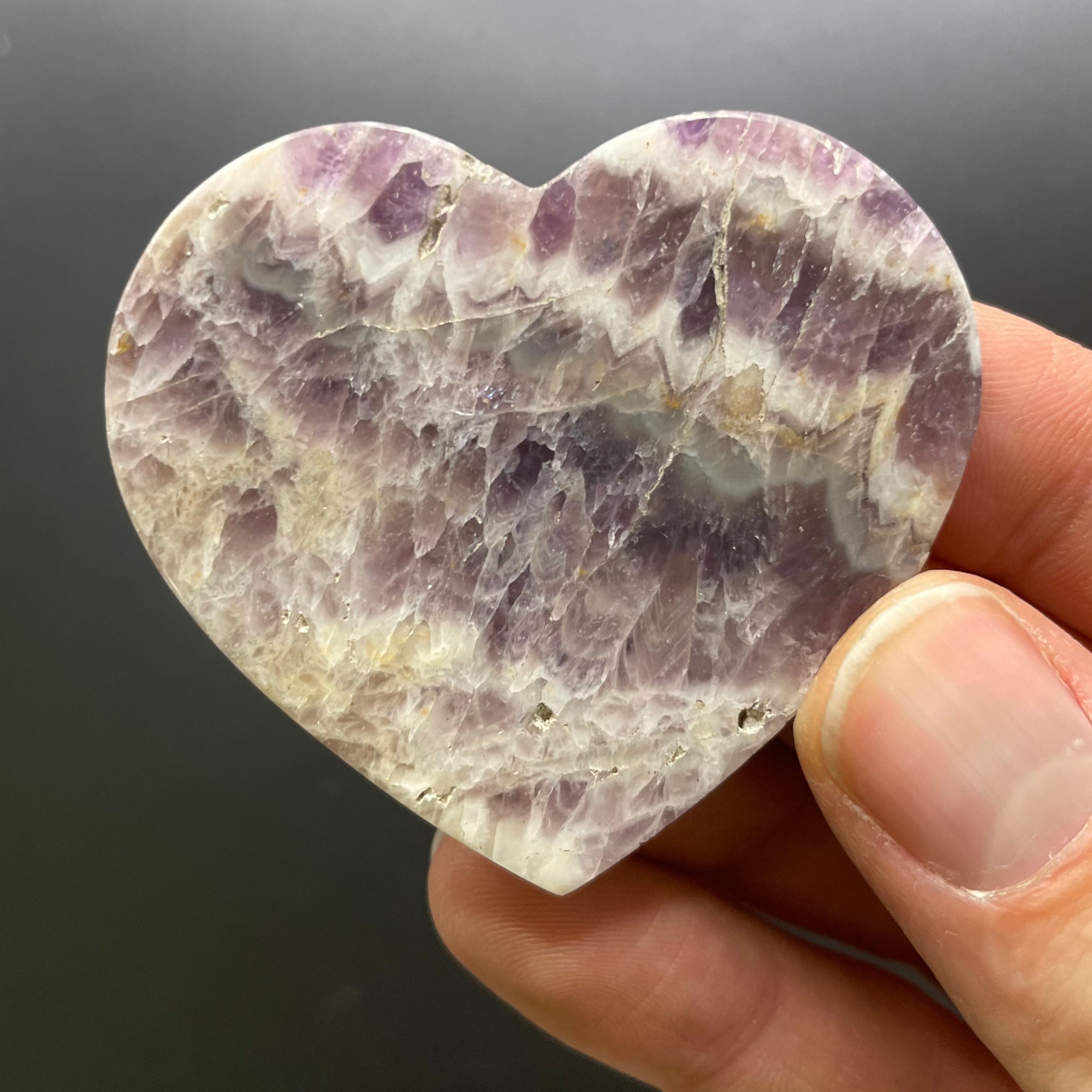 Large Dream Amethyst Heart Rocks