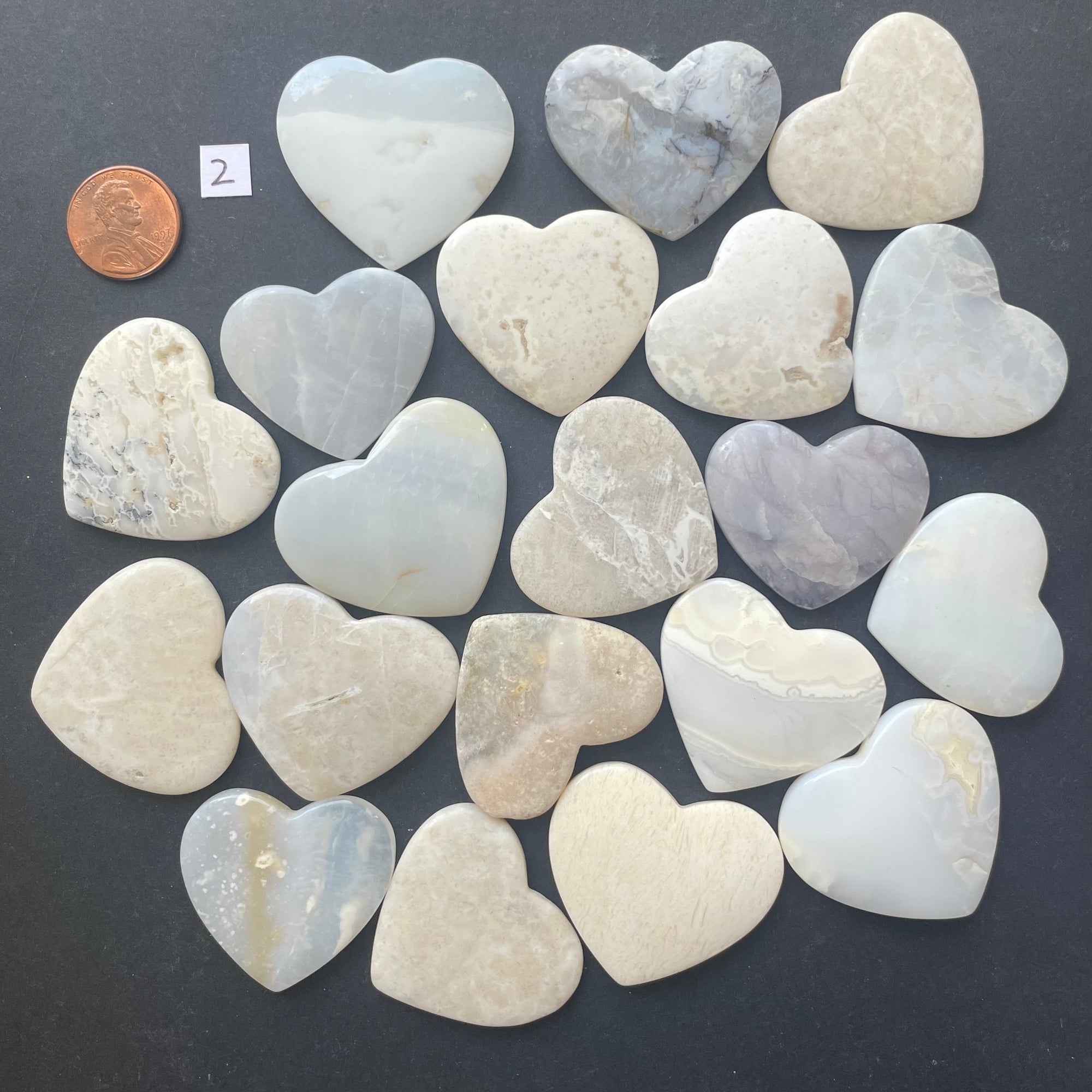 20 White Agates and Jaspers