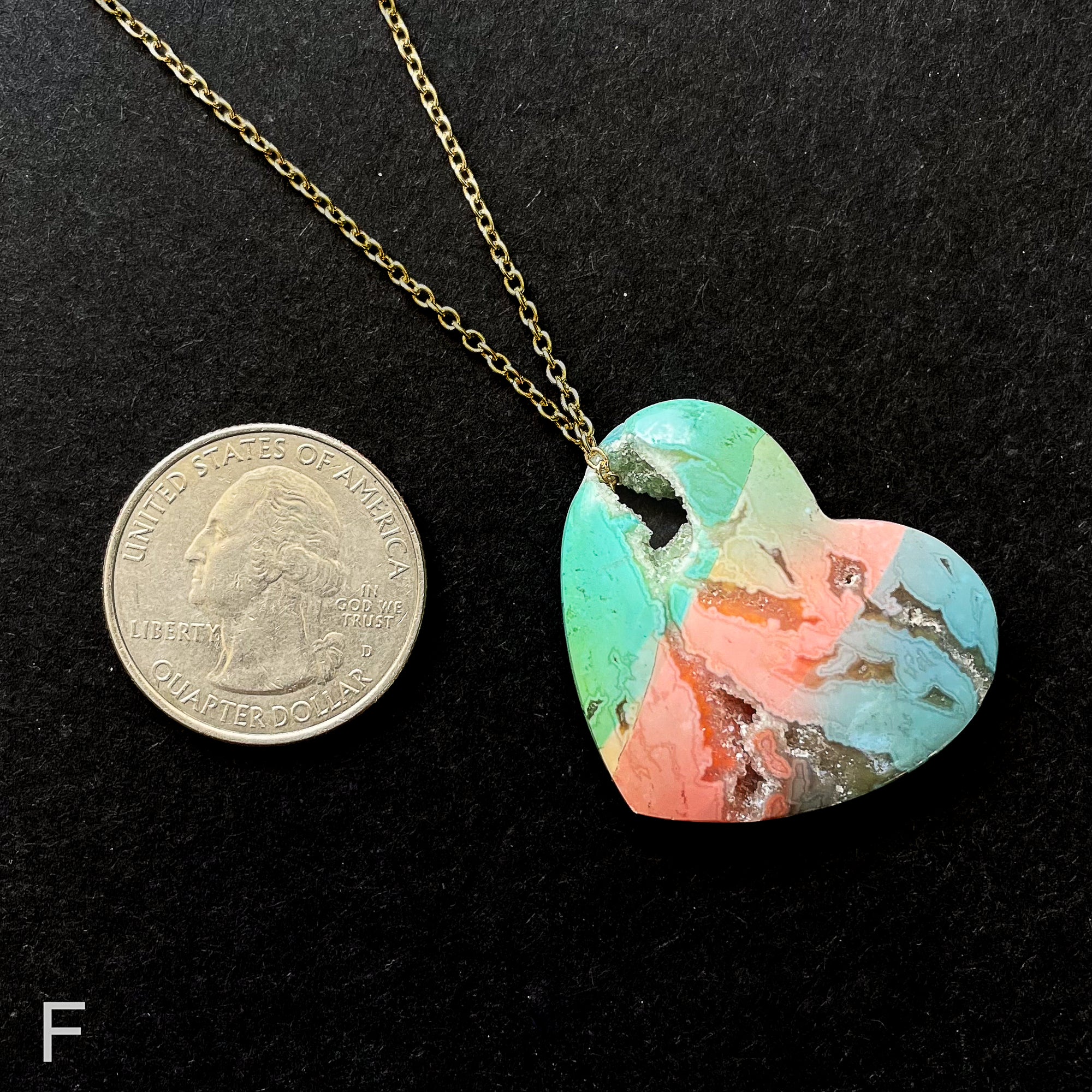 Rainbow Geode Pocket Necklaces