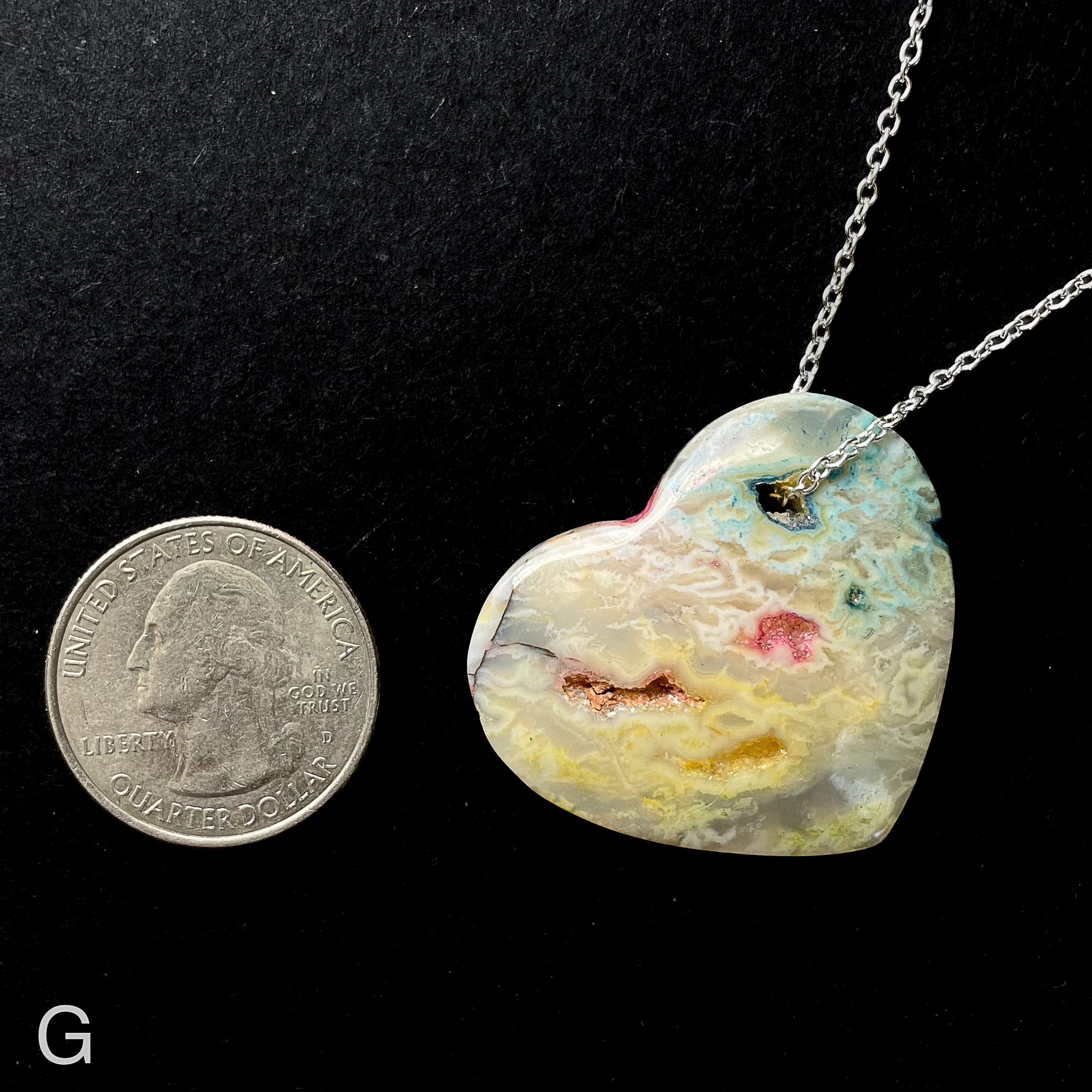 Rainbow Geode Pocket Necklaces