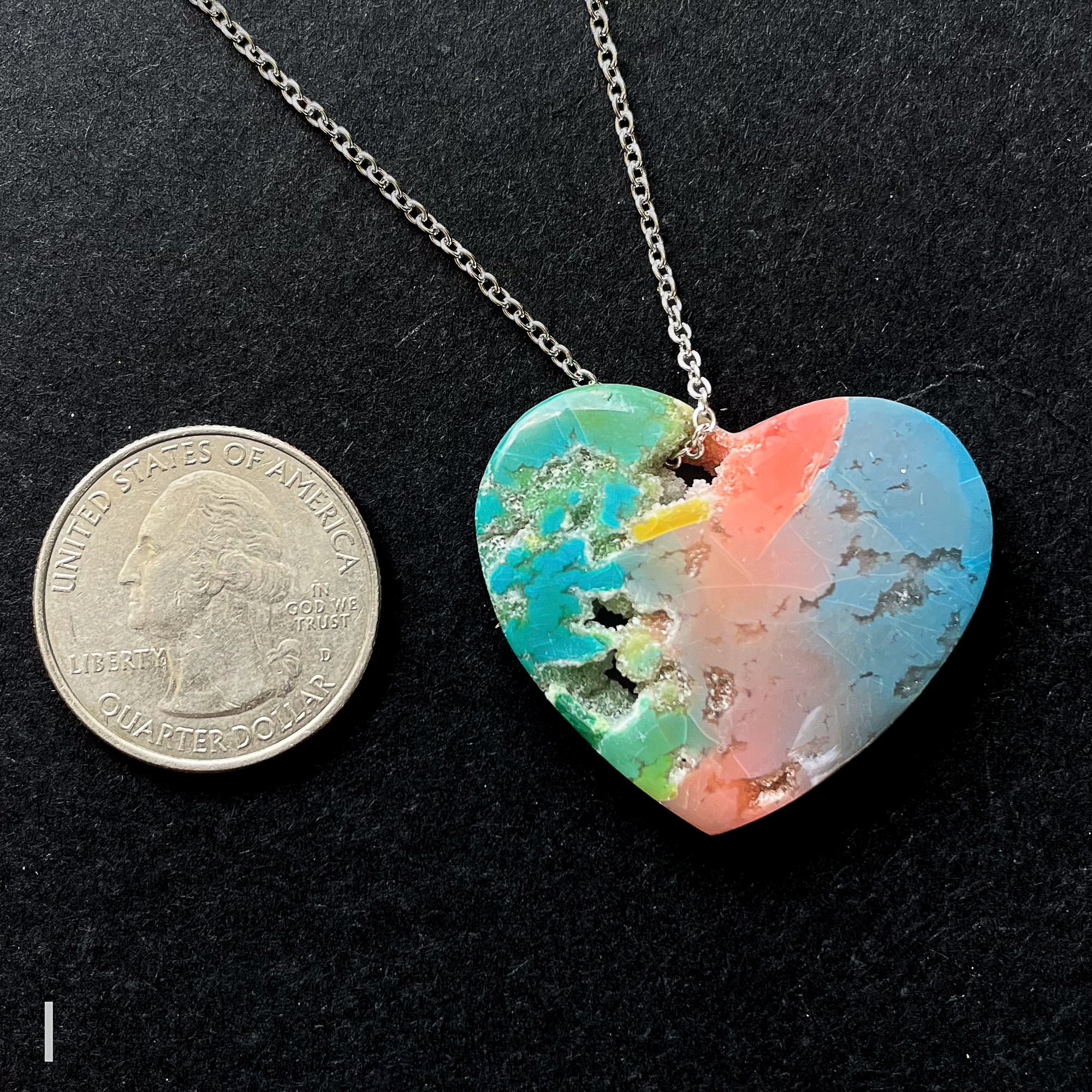 Rainbow Geode Pocket Necklaces