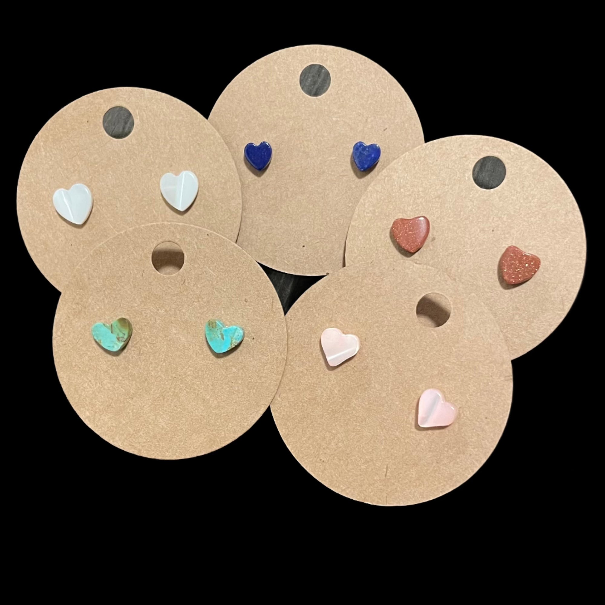 “Little Reminders” - Tiny Heart Rock Earrings